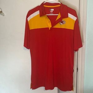 Kansas City Chiefs NFL polo style shirt, size large